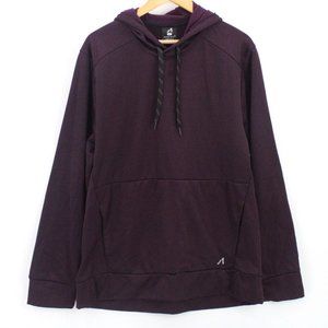 Al1ve Qwick-dry Hoodie Mens Navy Blue Pullover Athletic Running Hooded Size XL